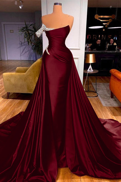 Mermaid Overskirt Prom Dress Off-the-Shoulder