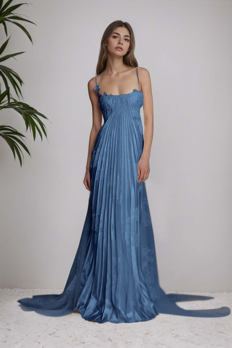 Fashion Chic Spaghetti Straps Prom Dress