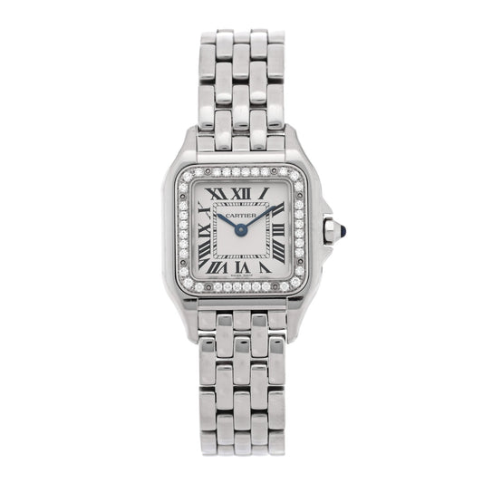 Stainless Steel Diamond 22mm Panthere Quartz Watch
