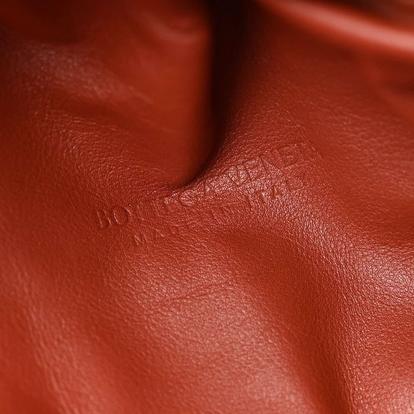 Smooth Butter Calf The Pouch Oversized Clutch Rust