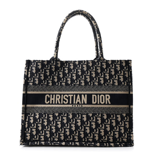 Oblique Medium Book Tote Blue Multicolor