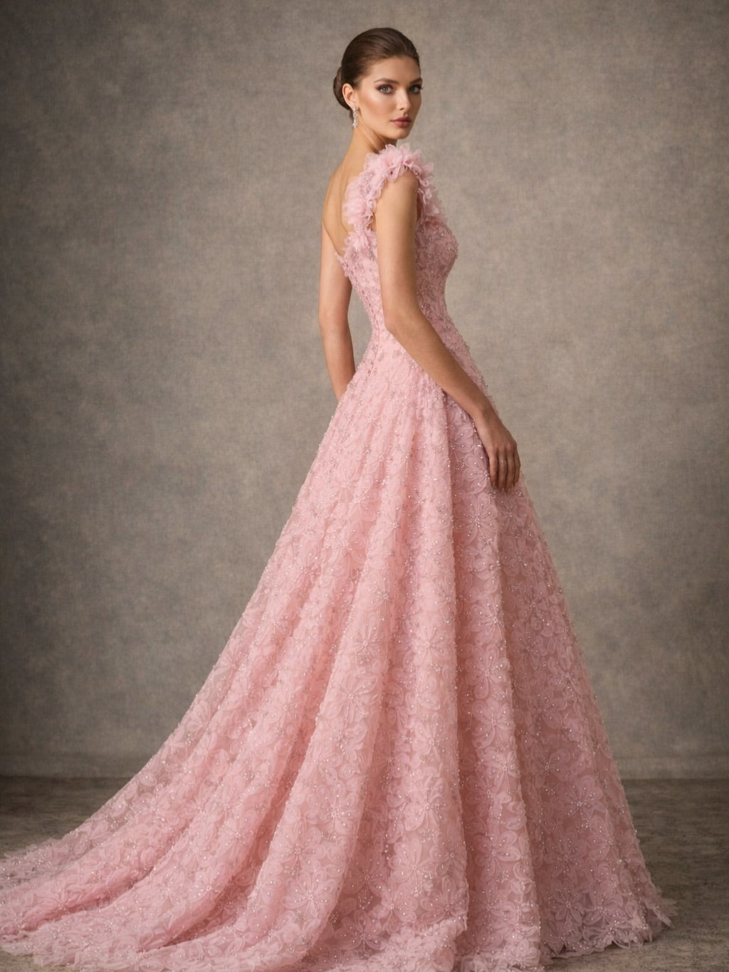 Stunning Sleeveless A-Line Appliques One-Shoulder Evening Dress