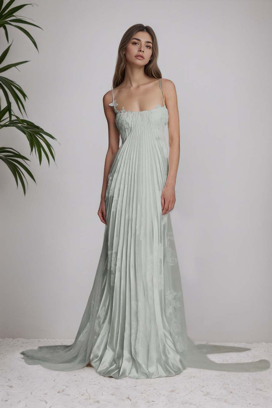 Fashion Chic Spaghetti Straps Prom Dress