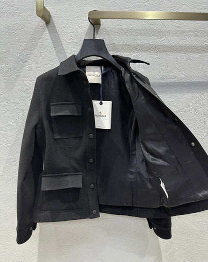 Moncler 2025 Grenoble Interlock Shirt Jacket Polyester