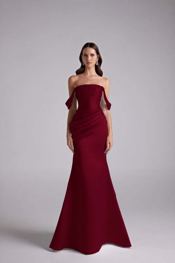 Sleeveless Sweetheart Strapless Off Shoulder A Line Long Prom Dress With Beading