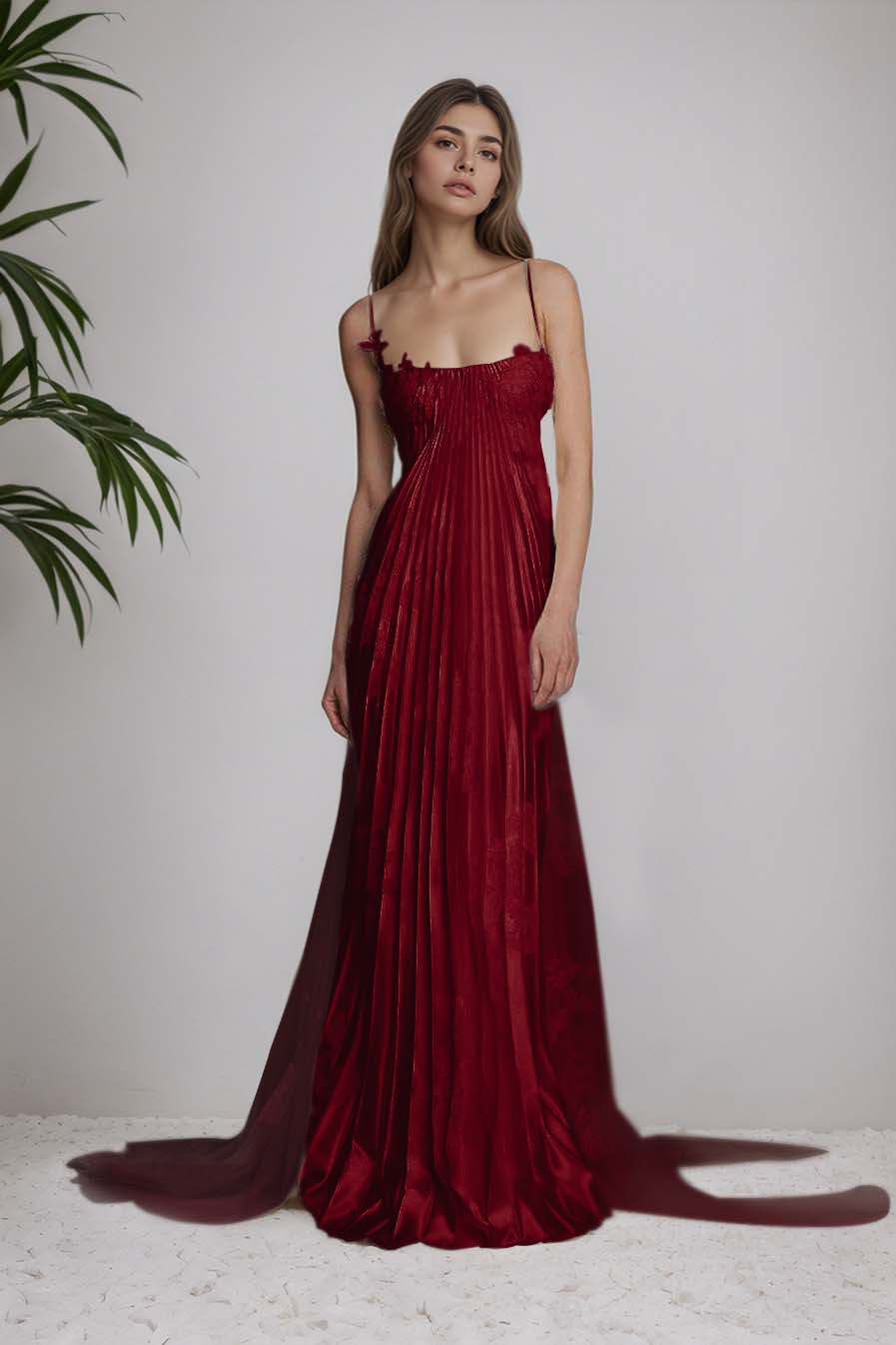 Fashion Chic Spaghetti Straps Prom Dress
