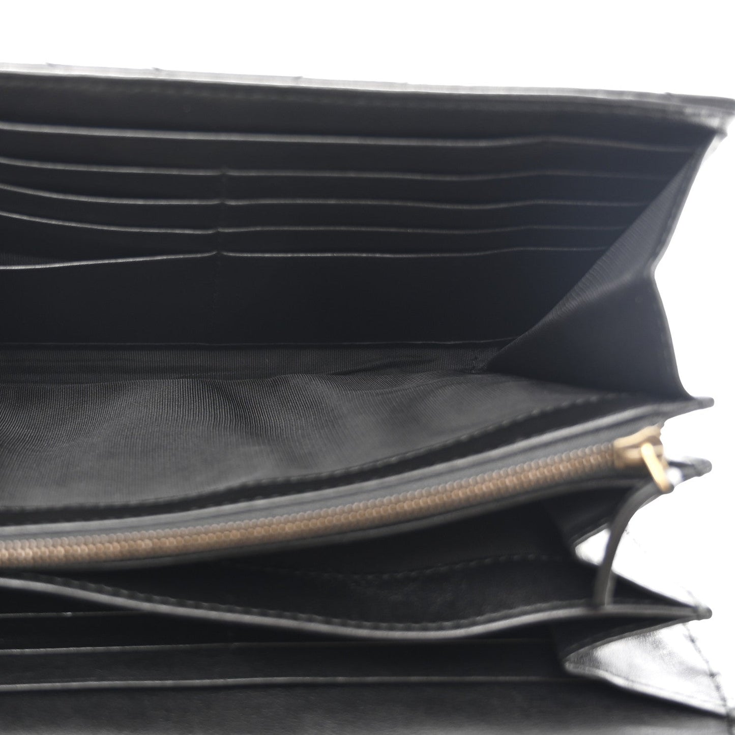 Calfskin Matelasse GG Marmont Chain Wallet Black