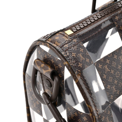 PVC Monogram Chess Keepall Bandouliere 25