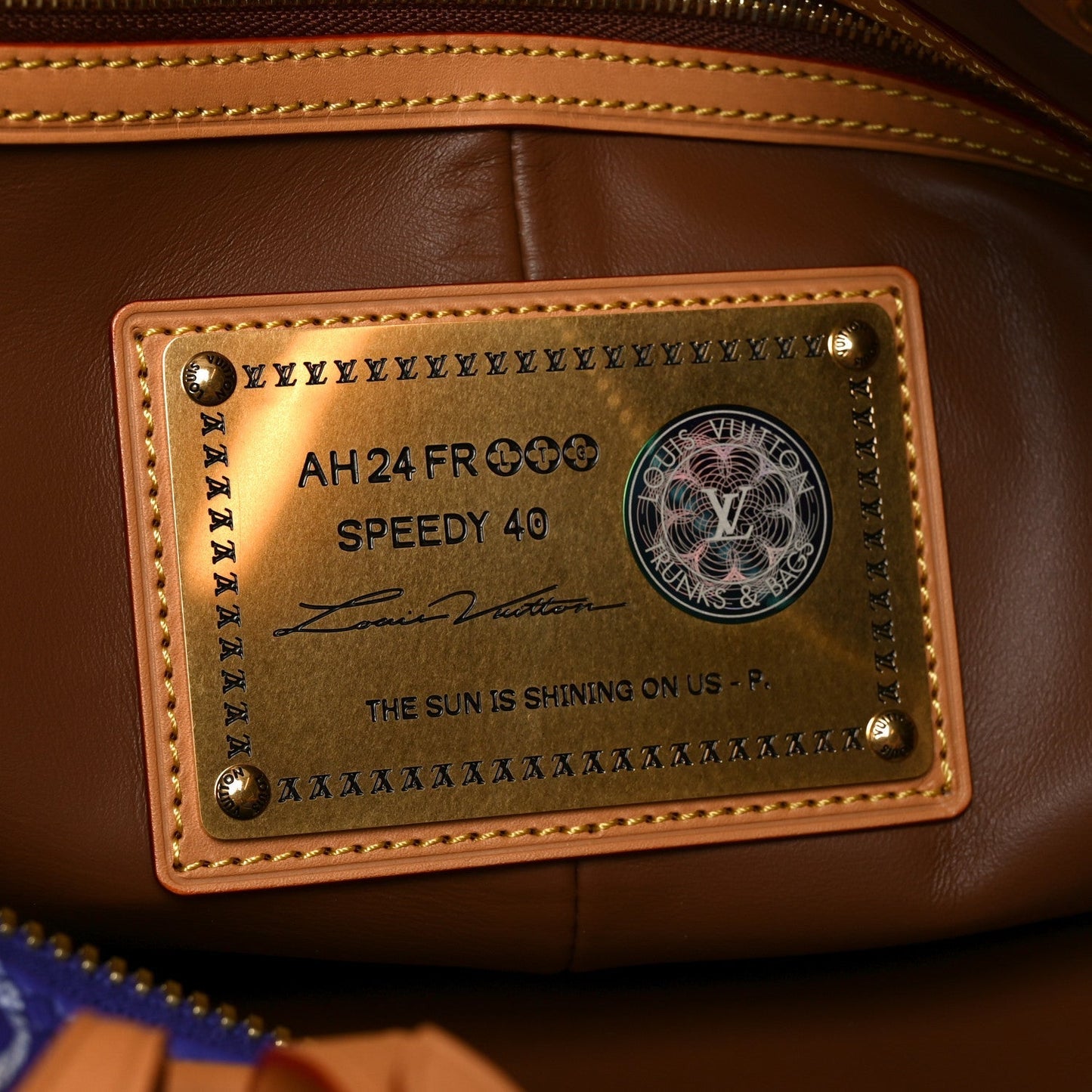 Calfskin Monogram Speedy P9 Bandouliere 40 Amethyst