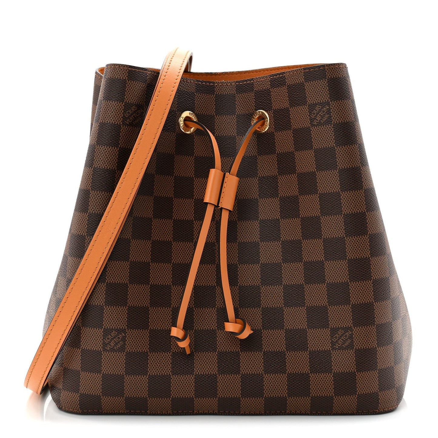 Damier Ebene Neonoe MM Safran