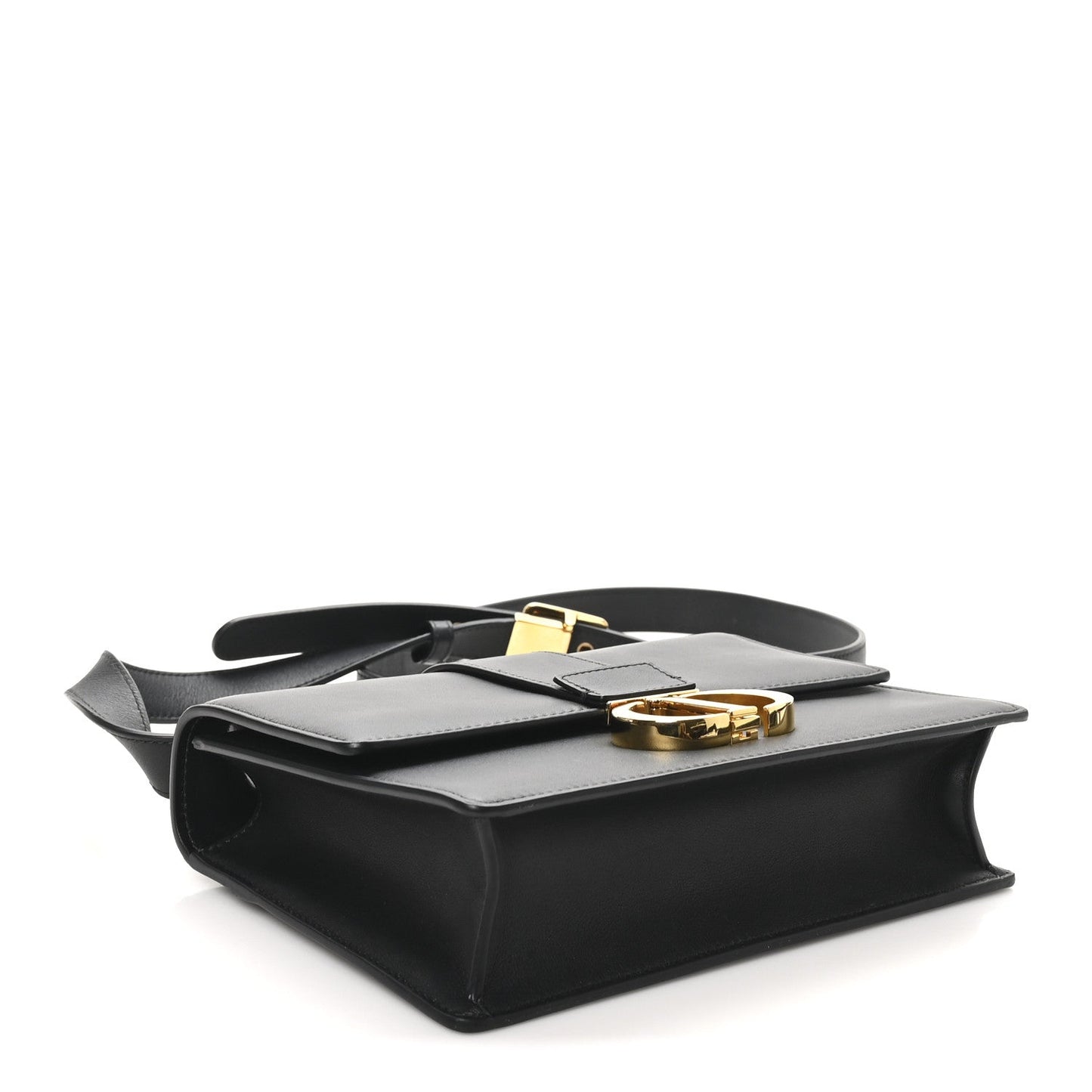 Smooth Calfskin 30 Montaigne Flap Bag Black
