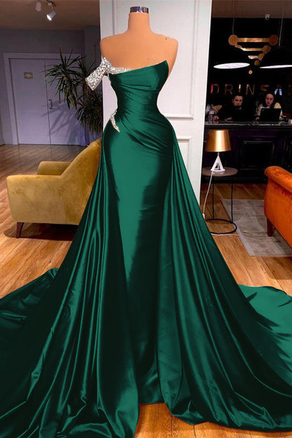 Mermaid Overskirt Prom Dress Off-the-Shoulder