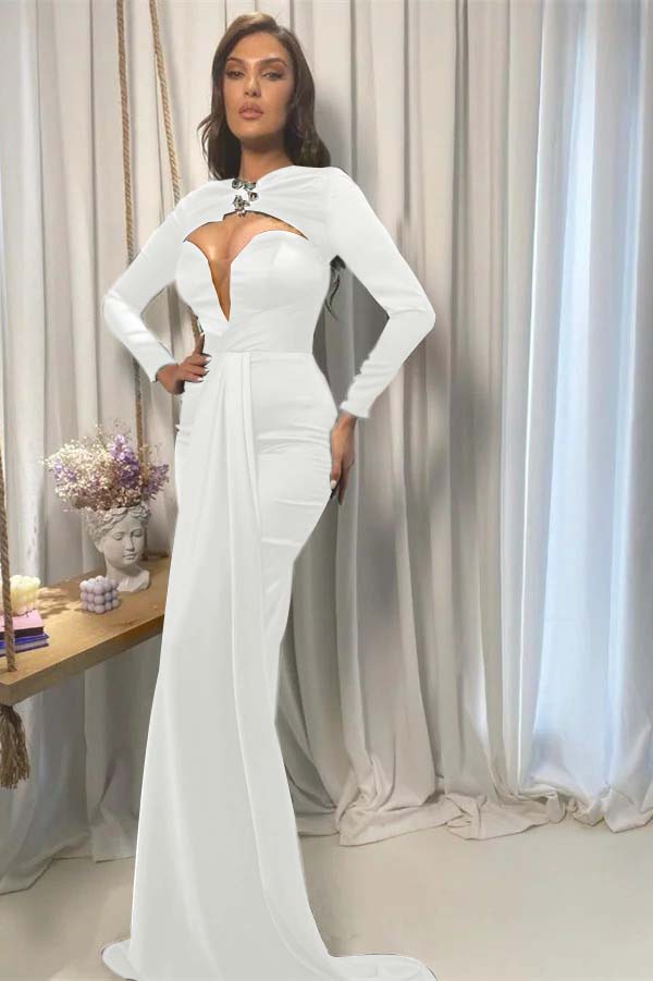 Sweetheart Mermaid Evening Dress Court With Cap Sleeves