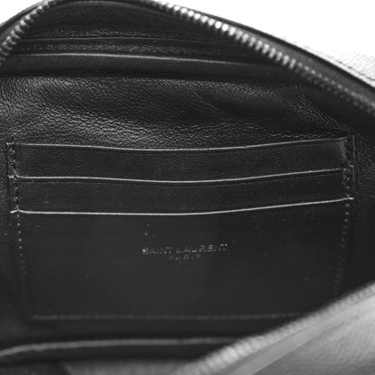 Grain De Poudre Matelasse Monochrome Monogram Mini Lou Camera Bag Black