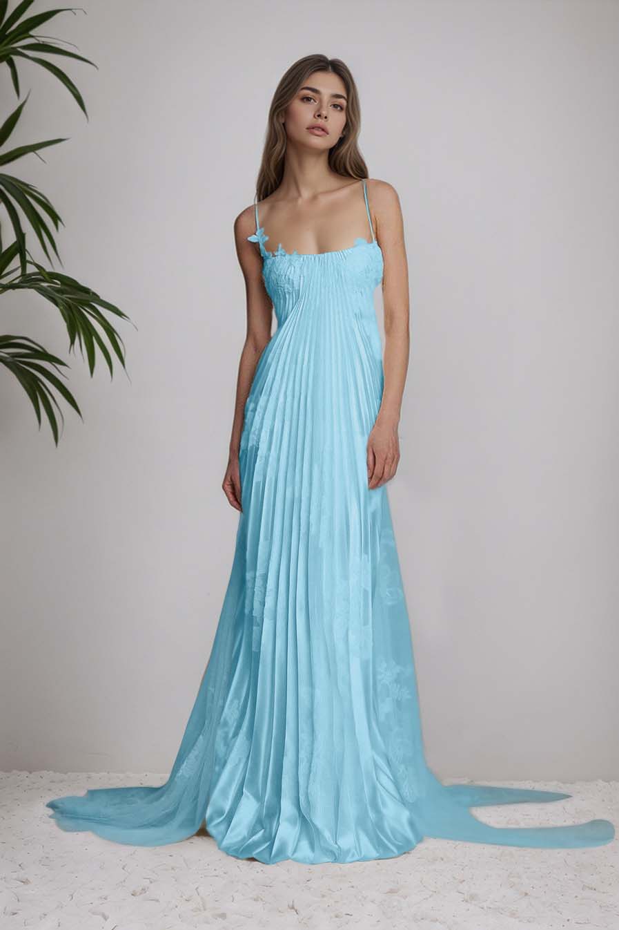 Fashion Chic Spaghetti Straps Prom Dress
