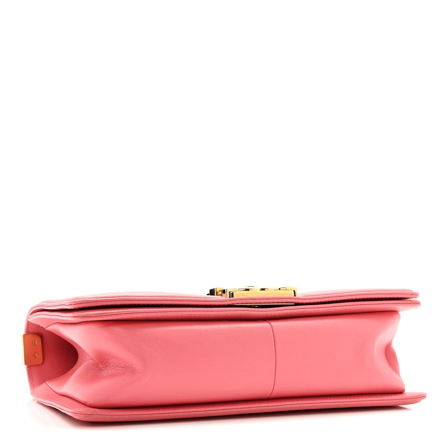 Lambskin Chevron Quilted Medium Boy Flap Pink