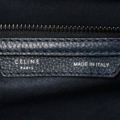 Drummed Calfskin Mini Luggage Slate