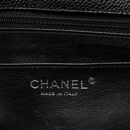 Caviar Quilted Jumbo Single Flap Black