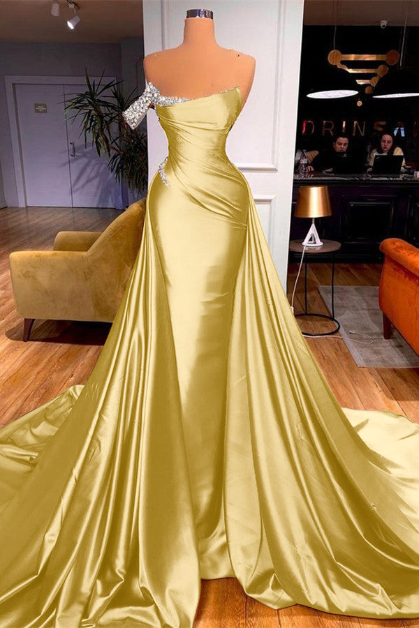 Mermaid Overskirt Prom Dress Off-the-Shoulder