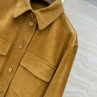 LP 25 Shirt Jacket Camel Suede 280856