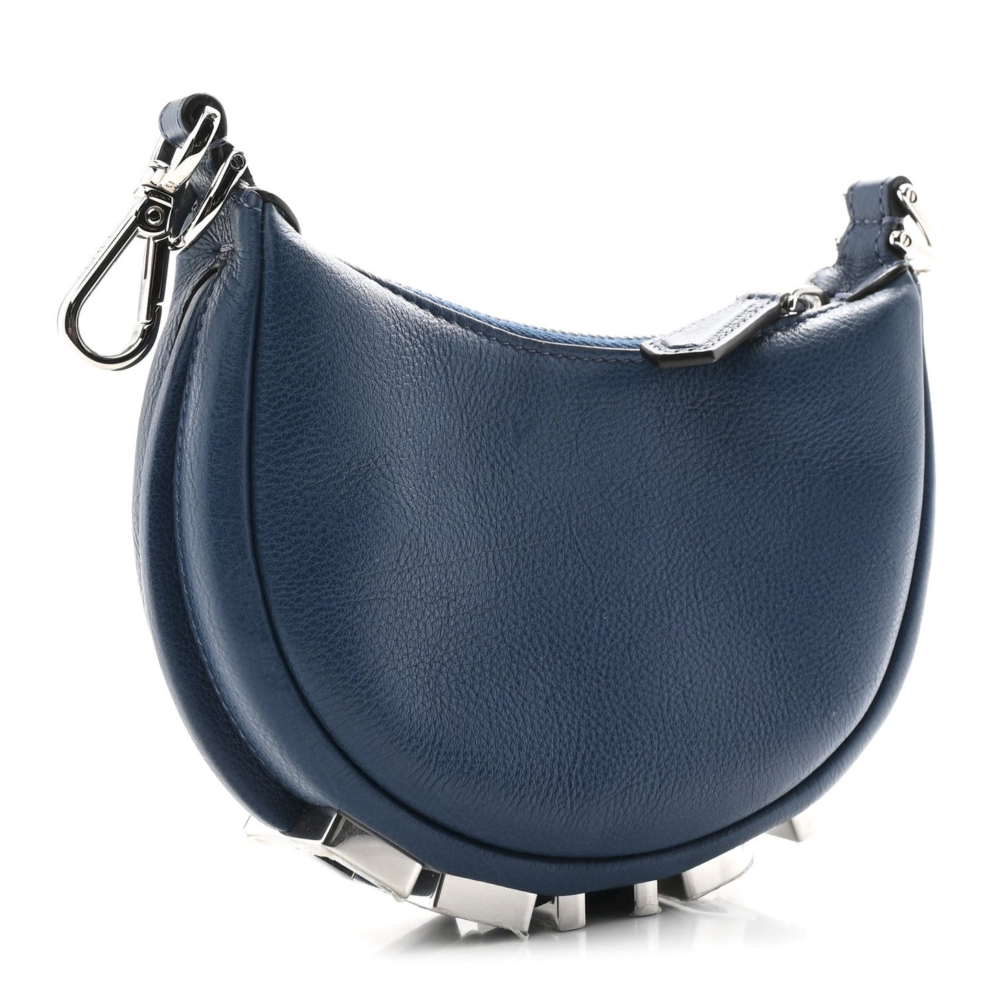 Vitello Grace New Matte Nano Fendigraphy Hobo Charm Mirto