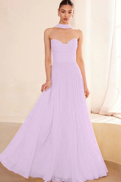 Graceful Yellow Sleeveless Strapless V-Neck Evening Dress With Scarf