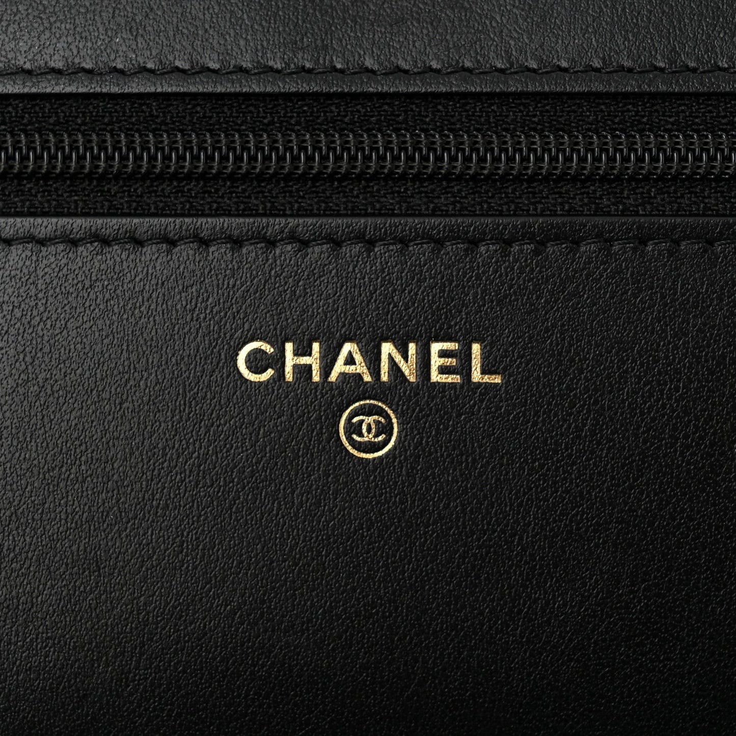 Caviar Quilted Pocket Clutch With Chain WOC Black