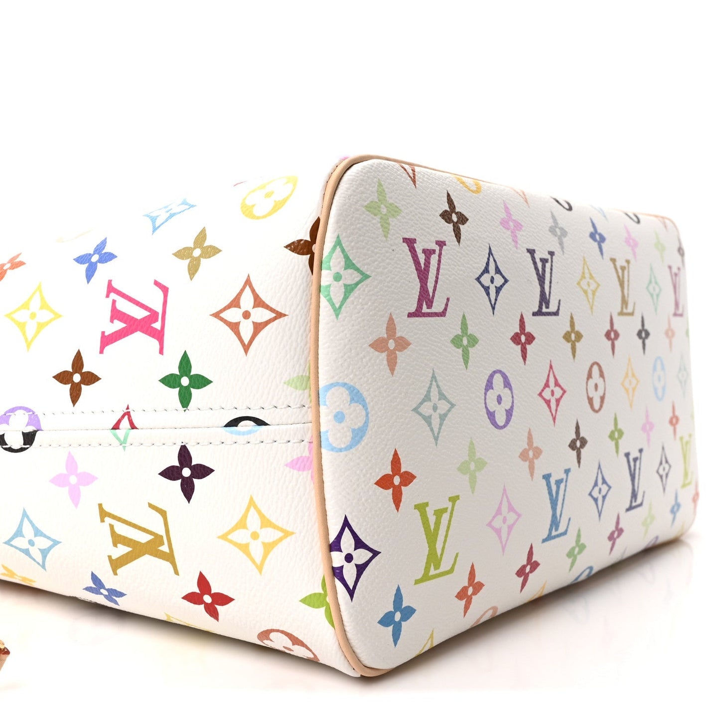 LV X TM Monogram Multicolor Neverfull MM White