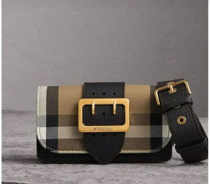 BB classic plaid small square bag
