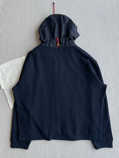 Miu Miu 25 Drawstring Jacket Navy Blue Cotton