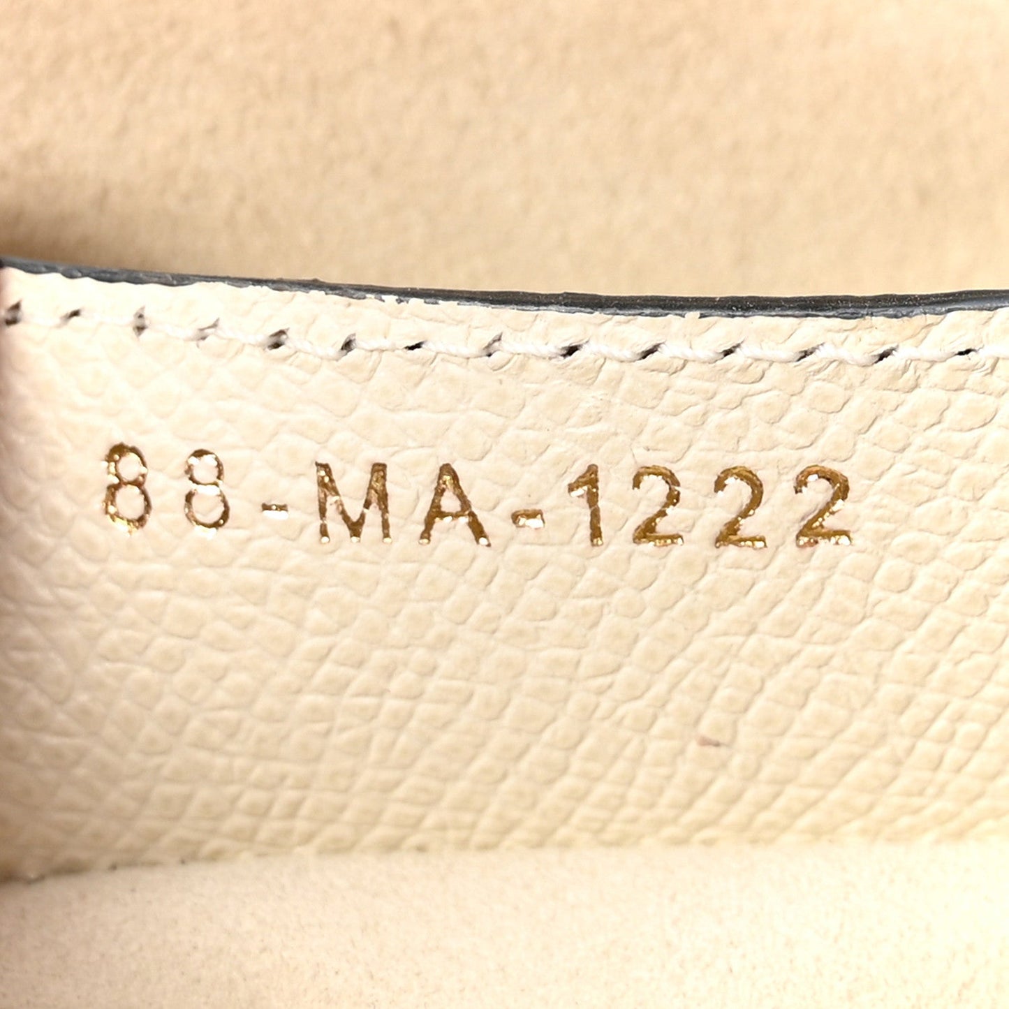 Grained Calfskin Saddle Bag With Strap Latte