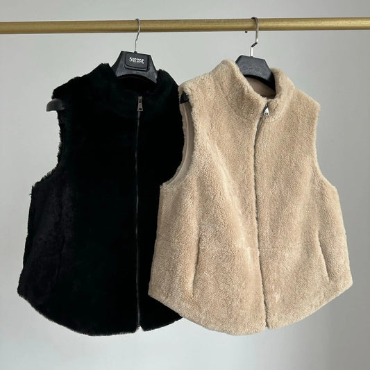 HERMES 25S PLUSH FLEECE VEST JACKET 003