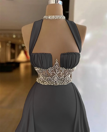 Vintage Sage Green Prom Dress Long Prom Dresses SH344