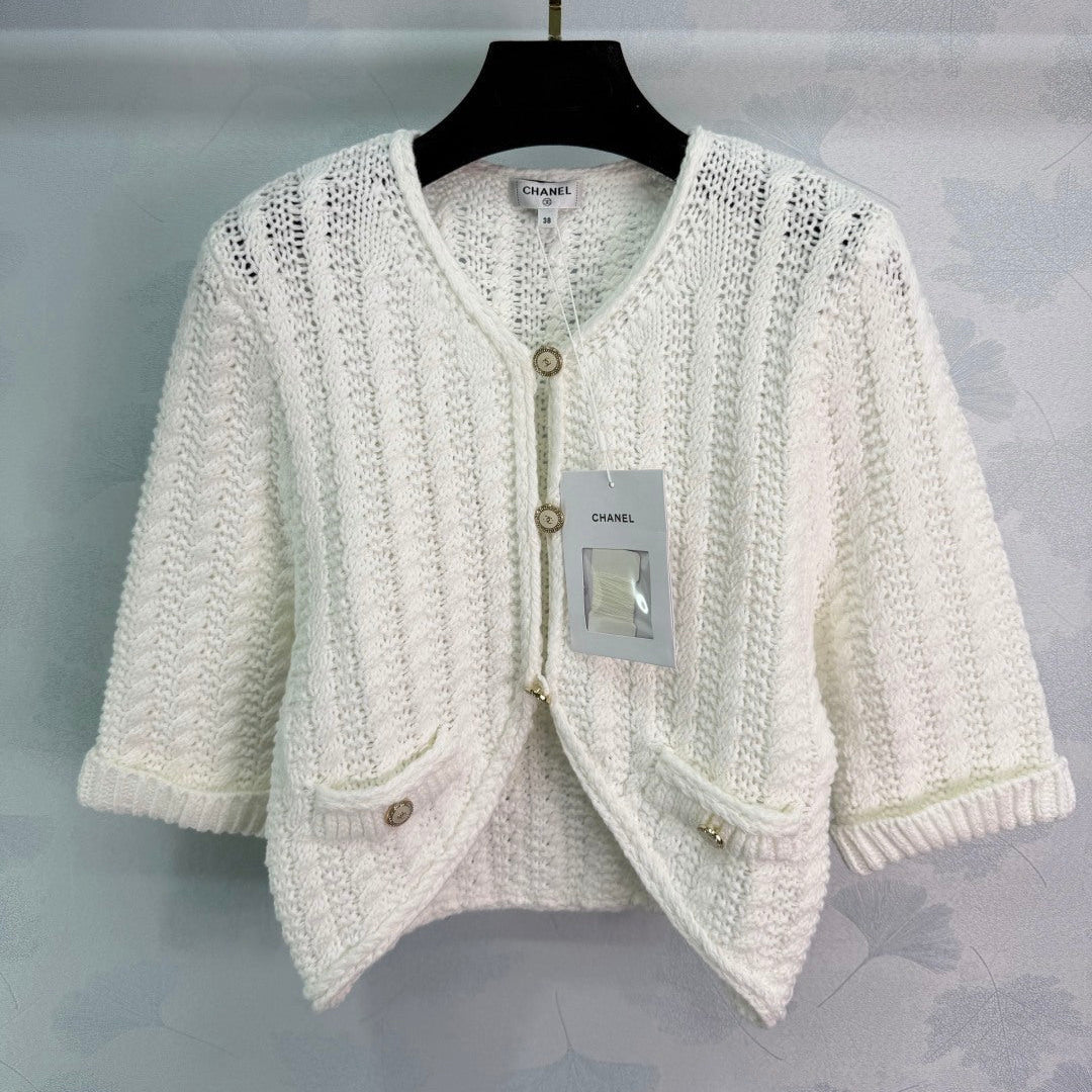 CC 26s White Knit Cardigan 345133