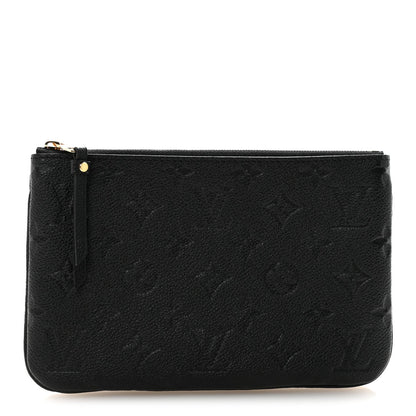 Empreinte Double Zip Pochette Black