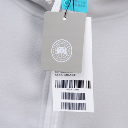 C. Goose Bomber Jacket Light Grey Lambswool 0015