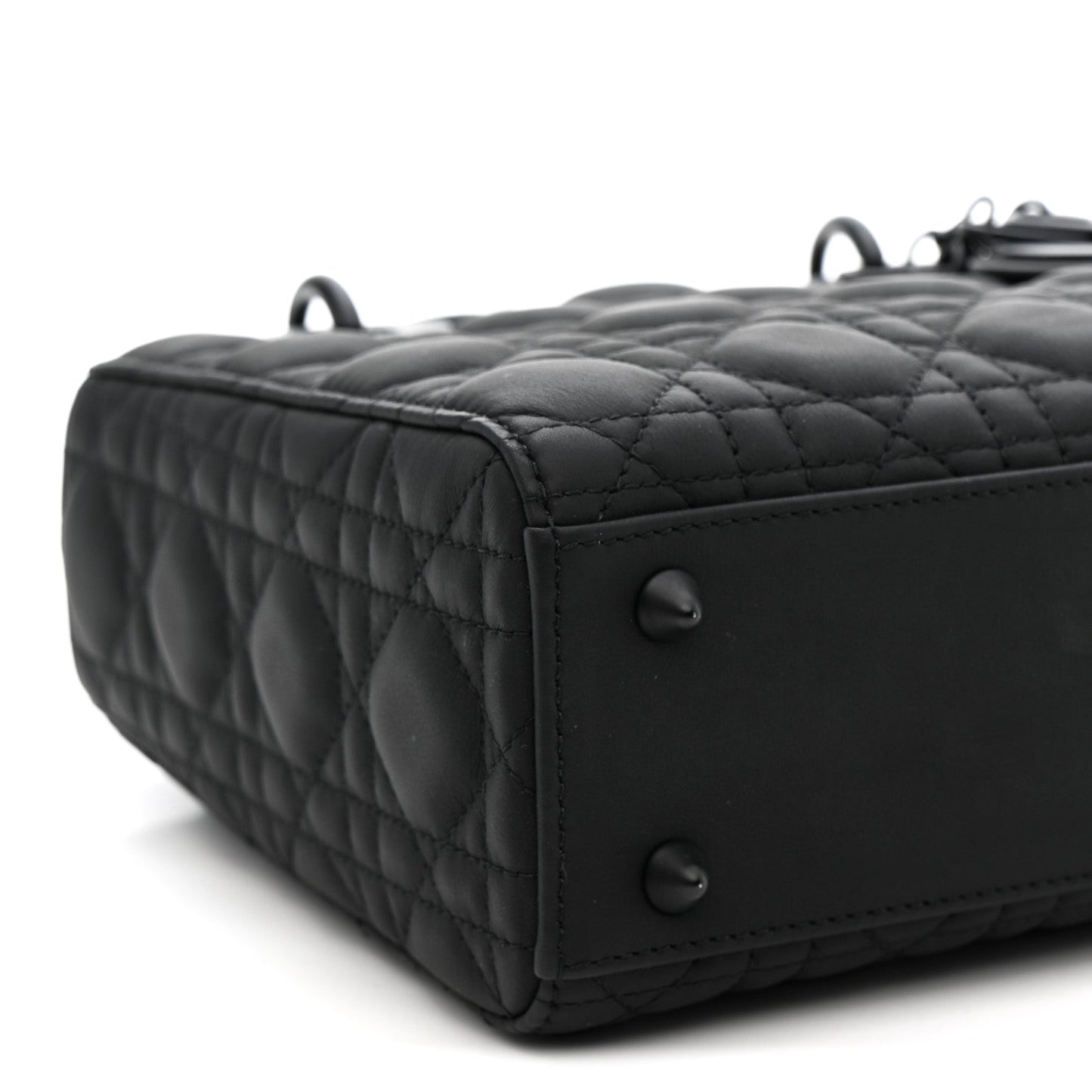 Ultra Matte Calfskin Cannage Small My ABCDior Lady Dior Black