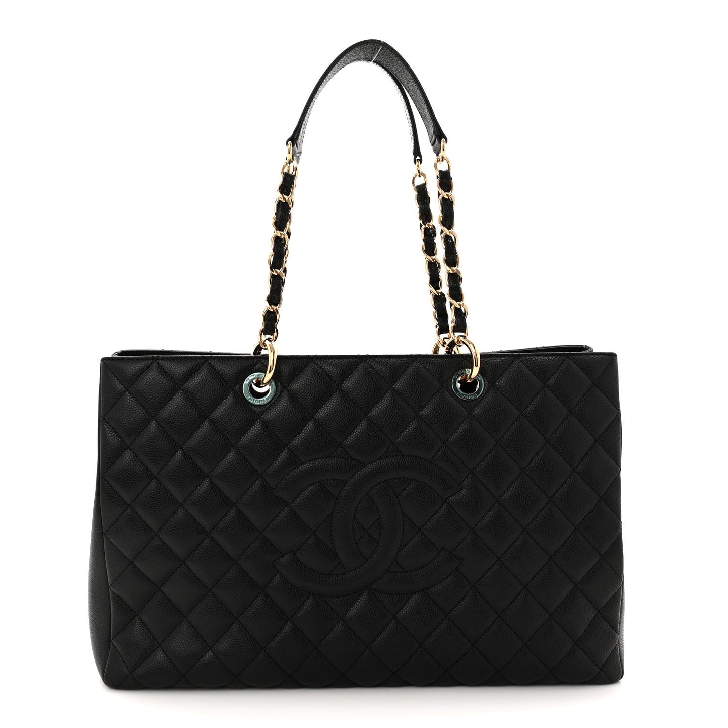 Caviar Quilted XL Grand Shopping Tote GST Black