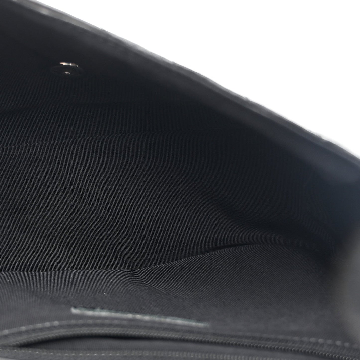 Lambskin Surpique Chevron Medium Single Flap Black