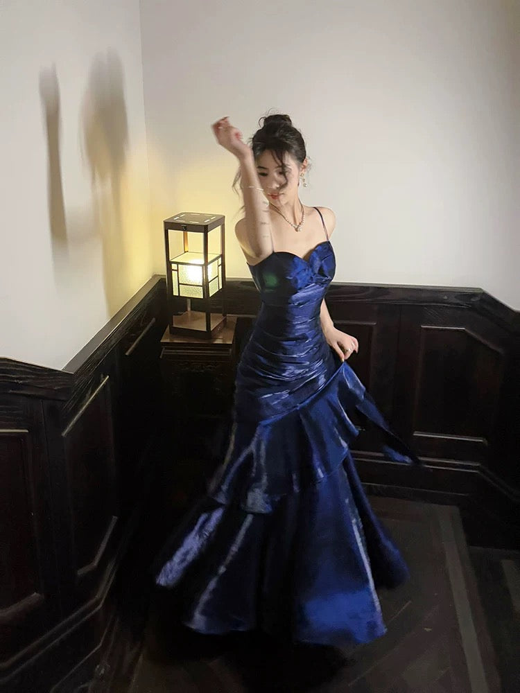 Chic Green Straps Sweetheart Long Formal Dress, Green Prom Dress Evening Dress       fg6521