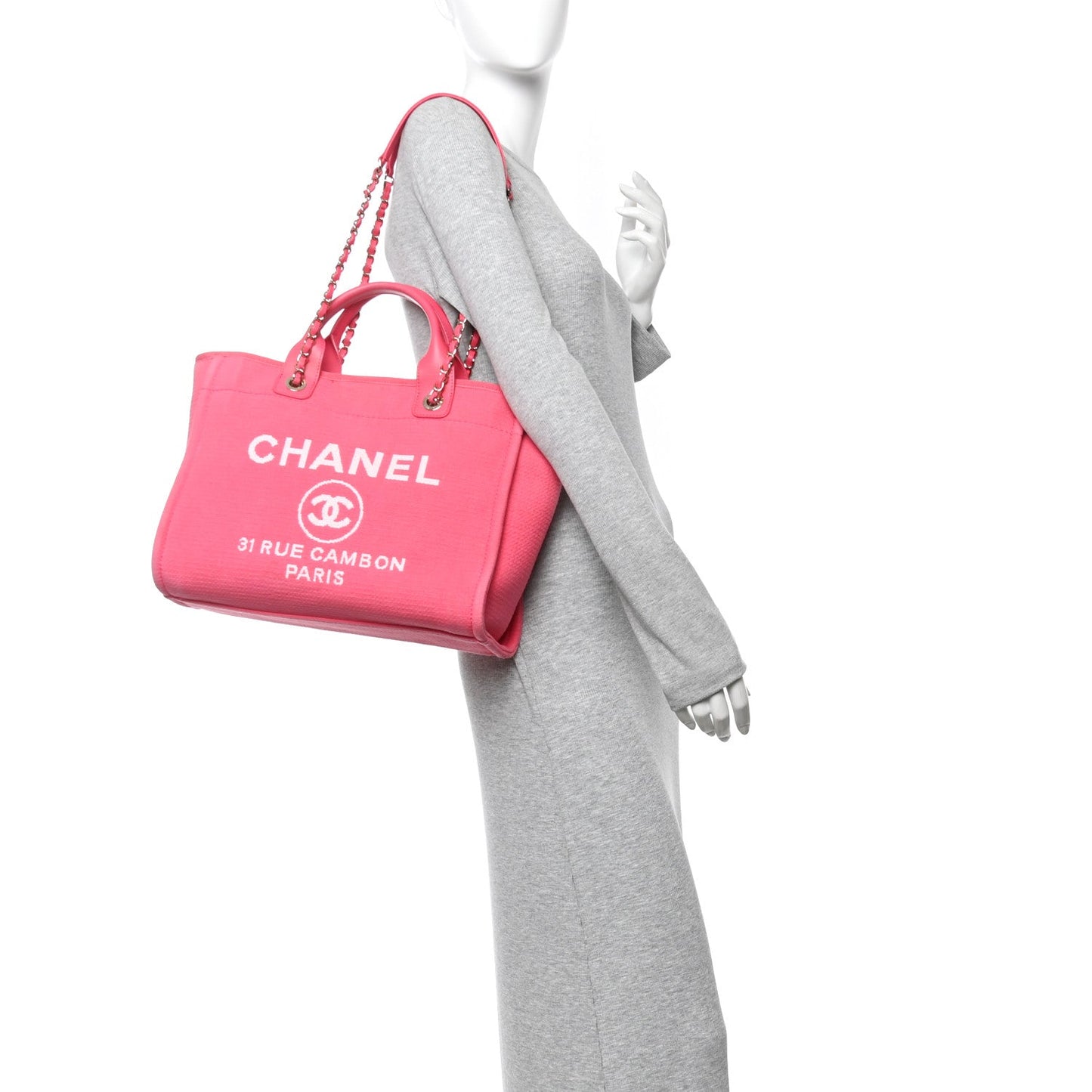 Mixed Fibers Small Deauville Tote  Pink