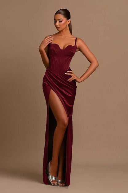 Sliver Sweetheart Evening Dress Sleeveless Designed