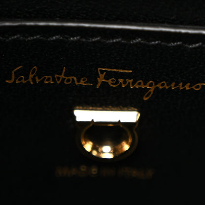 Calfskin Aura Shoulder Bag Black