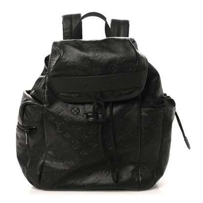 Calfskin Monogram Shadow Discovery Backpack Black