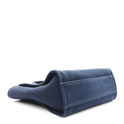 Mixed Fibers Small Deauville Tote Navy
