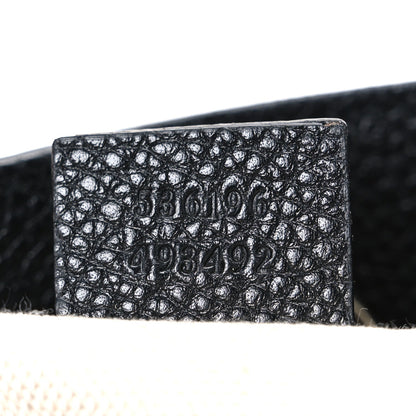 Pebbled Calfskin Medium Soho Chain Shoulder Bag Black