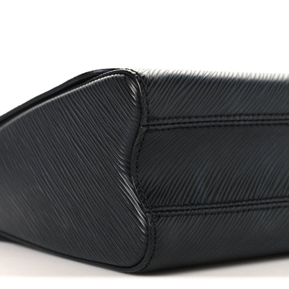 Epi Flowers Twist Shoulder Bag MM  Black