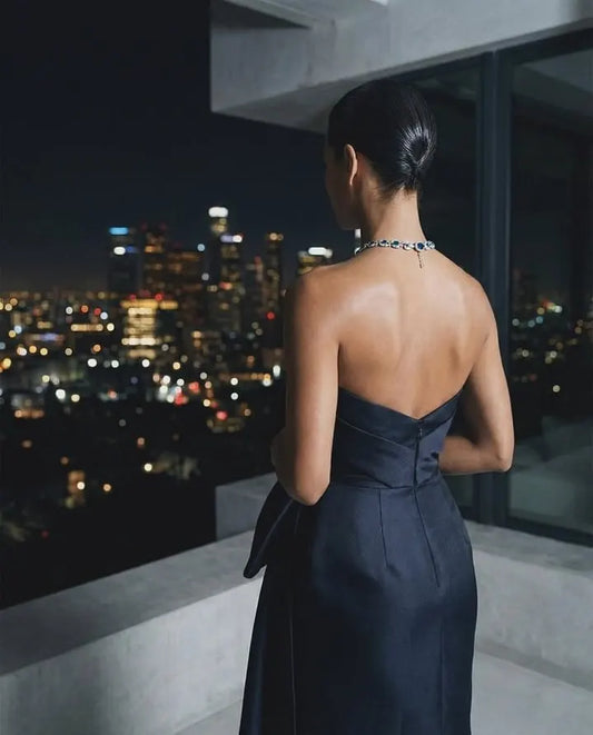 Elegant Sweetheart Sleeveless Evening Dress Floor Length Sheath
