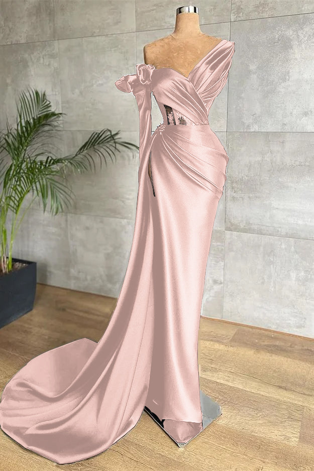 Black Long Sleeves Prom Dress