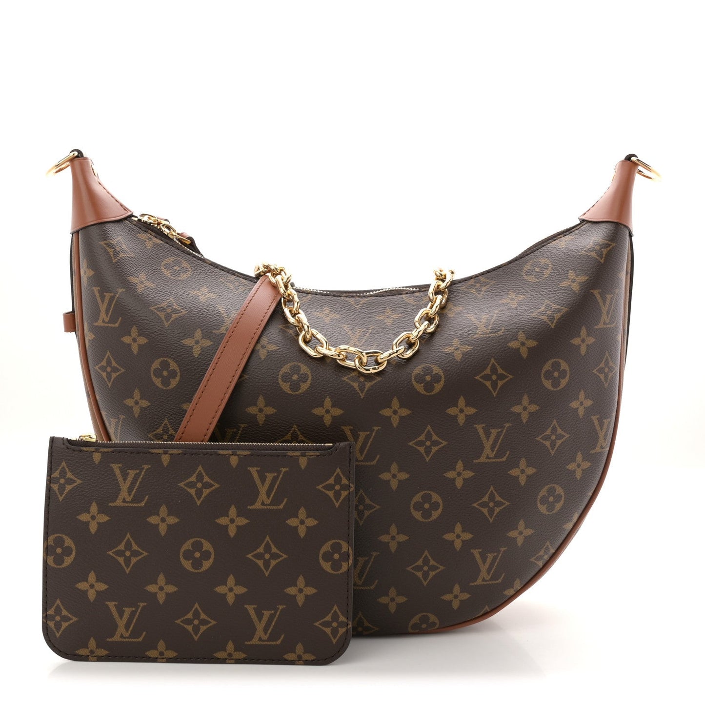 Reverse Monogram Loop Hobo